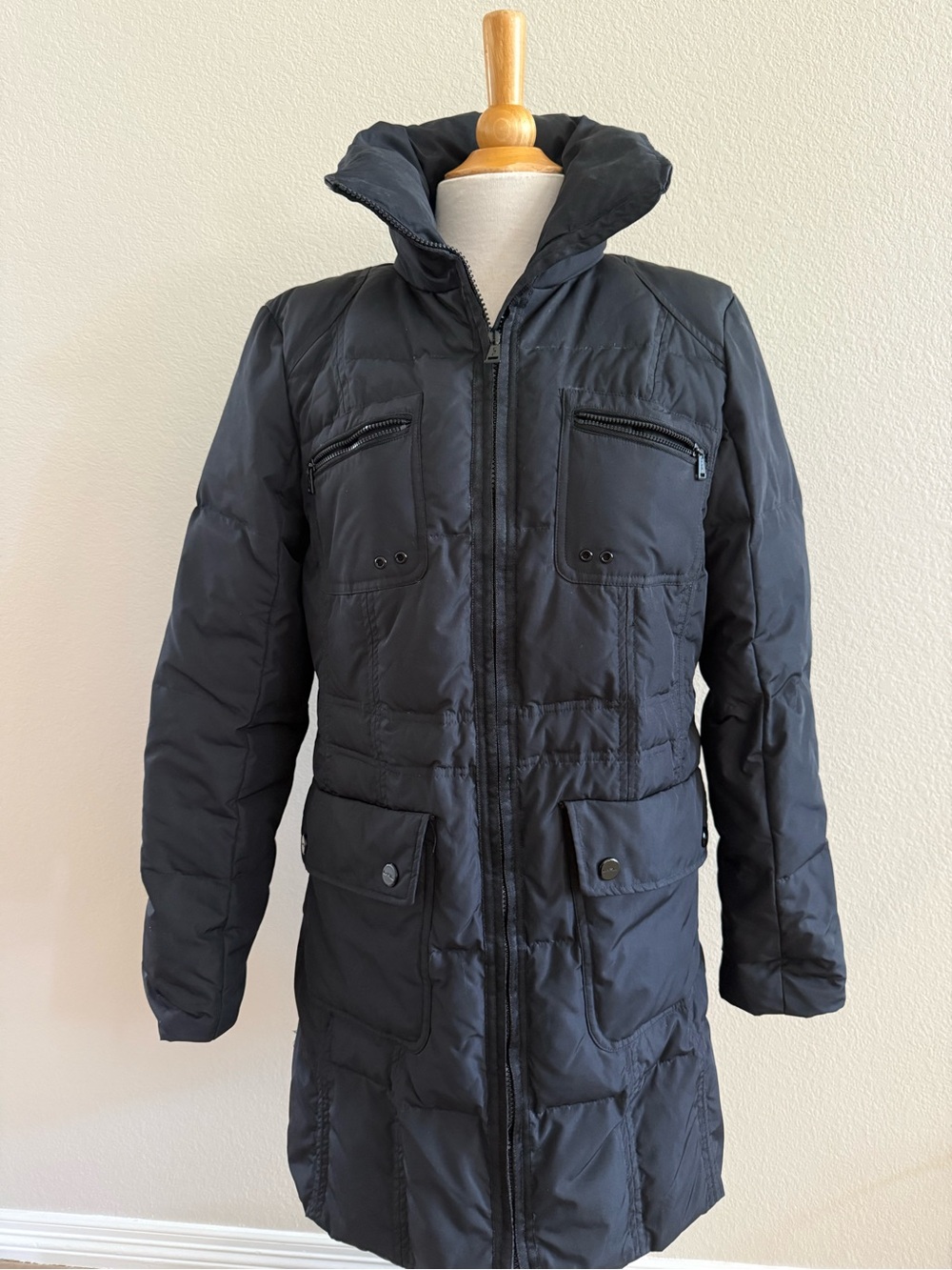 Lauren Ralph Lauren Puff Jacket Coat Womens Black City Equestrian Barn